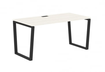 Стол письменный ЕДИС ЕВСТ 1580 Ясень Траун Черный / EDIS EVST