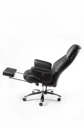 Кресло офисное Парламент H-2021-35 black leather Черный Кресло офисное Парламент H-2021-35 black leather Черный
