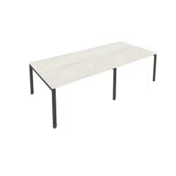 Переговорный стол (2 столешницы) Метал Сйстем Б.ПРГ-2.3 Наварра/Антрацит / Metal System