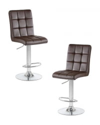Стул барный DOBRIN KRUGER (коричневый) 2 шт