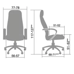 Кресло руководителя Metta LK-12 Pl 720 Бежевое