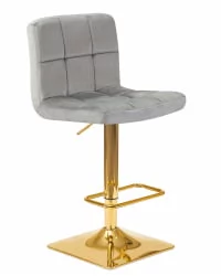 Стул барный DOBRIN GOLDIE Серый велюр MJ9-75