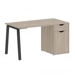 Стол письменный ХОМЕ ОФФИCЕ ВР.СП-3-138.1.А Дуб Аттик/Антрацит металл / HOME OFFICE VR.SP-3-138.1.A