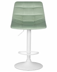 Стул барный ДОБРИН ТАИЛОР ВХИТЕ (пудрово-мятный велюр (МДЖ9-87)) 2 шт / DOBRIN TAILOR WHITE (MJ9-87))