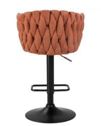 Стул барный DOBRIN LEON (оранжевая ткань (LAR 275-27)) 2 шт