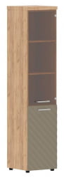 Шкаф колонка комбинированная с топом (левый) Торр ЛУКС ТЛХC 42.2 Л Дуб Бофорд Капучино / Torr LUX TLHC L