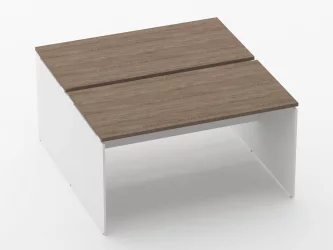 Письменный стол для двоих Deka ЛДСП каркас 75.145.14 Дуб Верцаска/Белый