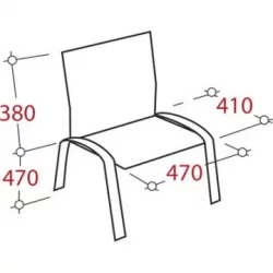 Стул ZP_UP_EChair Rio ИЗО хром ткань коричневая 550730