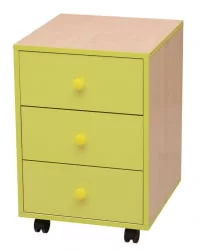 Тумба выкатная Юниор-11.1 Дуб молочный/Лайм