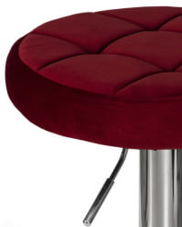 Табурет барный ДОБРИН БРУНО (бордовый велюр (МДЖ9-43)) 2 шт / DOBRIN BRUNO (MJ9-43))