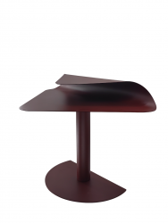 Журнальный столик Cornea металл бордовый