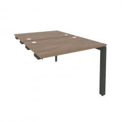 Стол-приставка двойной на П-образном м/к к опорным элем. ОНИКС О.МП-Д.СПР-1.7 Дуб Аризона/Антрацит / ONIX O.MP-D.SPR-1.7