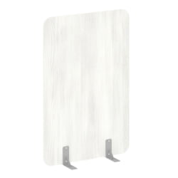 Перегородки на металлических опорах на фетровых подпятниках Р-лине ДП.Ф-100-150 Снежная Патина / R-line DP.F-100-150