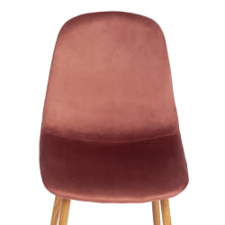 Стул BREEZE (mod. 4724) вельвет/металл, 44 х 53 х 87 см, Coral (коралловый) HLR44 / натуральный Стул BREEZE (mod. 4724) вельвет/металл, 44 х 53 х 87 см, Coral (коралловый) HLR44 / натуральный