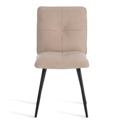 Стул обеденный Свеет флок , 46х55х88, бежевый/черный, 7 / Sweet