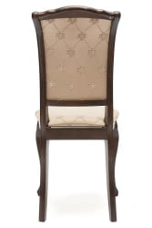 Стул Geneva ( GN-SC ) / 1 шт. в упаковке дерево гевея, 46х52х96см, Tobacco, ткань золотистые цветы (SK-GF)