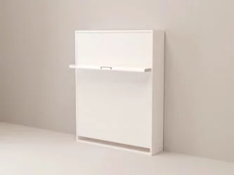 Двуспальная кровать с подъёмным механизмом Смарт 1 откидная К 1400 Дуб молочный