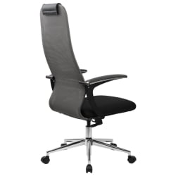 Кресло руководителя BRABIX PREMIUM Ultimate EX-801 хром Черное/серое