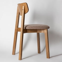 Стул с мягким сиденьем Вега Блуе жаккард Дуб золотой / Blue