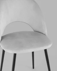 Стул Меган велюр Светло-серый