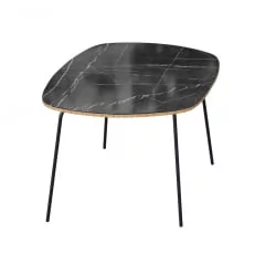 Стол журнальный Тип 2 высокий Камень Пьетра чёрный