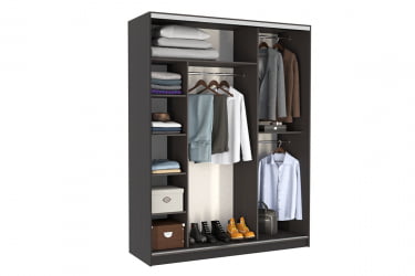 Шкаф-купе Бассо 7-600 27 СК-01Б25 венге / SK-01B25