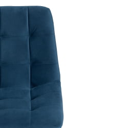 Стул CHILLY (mod. 7095-1) ткань/металл, 45x53х88 см, высота до сиденья 50 см, синий barkhat 29/черный