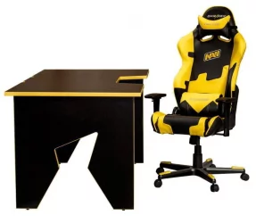 Стол геймерский Генериc Комфорт Гамер2/ДС/НЙ Желтый Черный / Generic Comfort Gamer2/DS/NY
