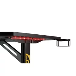 Стол для геймеров LUMI GMD03-1 c подсветкой Black