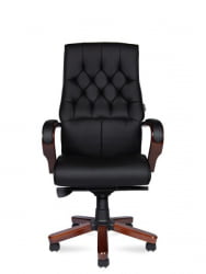 Кресло офисное Боттичелли P2338-L02 leather Черный