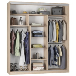 Шкаф-купе B-220х200х60-3(ЯАС-D10D10D10)