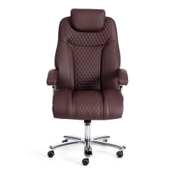 Кресло офисное Труст (макс) кож/зам, коричневый/коричневый стеганный/коричневый, 36-36/36-36/6/36-36/06 / Trust (max)