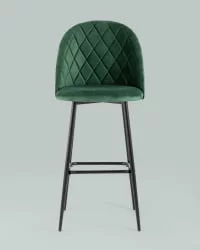 Стул барный Марсель Б велюр Зеленый