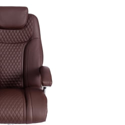 Кресло офисное Труст (макс) кож/зам, коричневый/коричневый стеганный/коричневый, 36-36/36-36/6/36-36/06 / Trust (max)