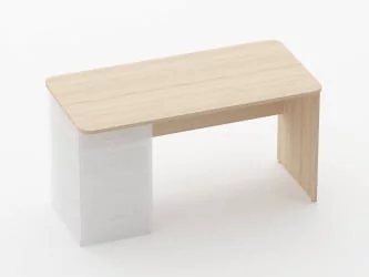 Стол прямой под встроенную тумбу Глассй 1.101.14Л Орех / Glassy