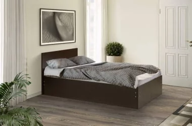 Кровать на уголках №4 1400*1900 Ясень Анкор темный