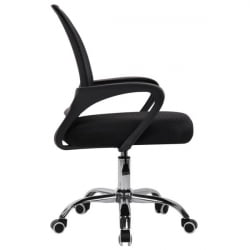Кресло CROMEX (КРОМЕКС) Top CH-695 ХРОМ сетка/ткань TW черное