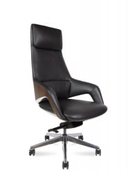 Кресло руководителя Шопен FK 0005-A BLACK LEATHER