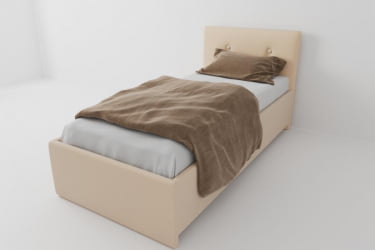 Кровать Эко Екатеринбург с ортопедическим основанием (Berhouse) Цвет фасада: Бежевый; Материал фасада: ЛДСП; Спальное место: 800х2000 мм 