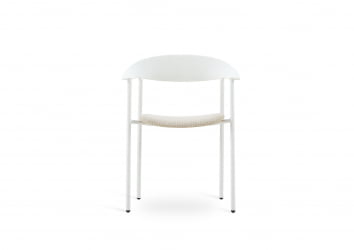 Стул Eila с подушкой пластик белый