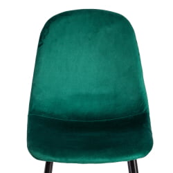 Стул BREEZE (mod. 4724) вельвет/металл, 44 х 53 х 87 см, Light dark green (изумрудный) HLR56 / черный