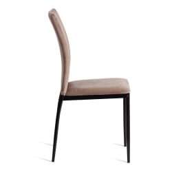 Металлический стул CAPRI (mod. BC565-DC) металл, флок, 43 х 53 х 92 см, Beige (бежевый) HLR8 / черный