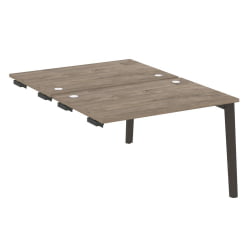 Стол-приставка двойной к опорным элементам ONIX WOOD OW.D.SPR-2.8 Тиквуд Темный/Темный