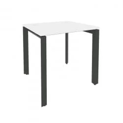 Стол рабочий на П-образном м/к ОНИКС О.МП-СП-0.7 Белый Бриллиант/Антрацит / ONIX O.MP-SP-0.7