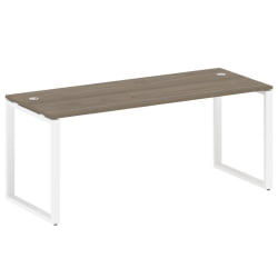 Стол письменный на О-образном м/к МЕТАЛ СЙСТЕМ БО.СП-5 Вяз/Белый / METAL SYSTEM