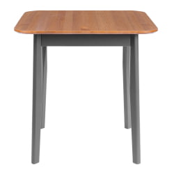 Стол Соната Люкс/ Sonata Lux table, 75х75х73 см массив сосны, антик /графит, 75х75х73 см