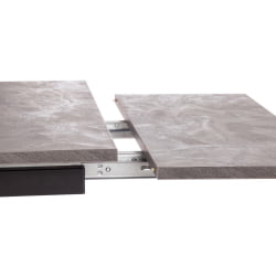 Стол VIGO ЛДСП/HPL/металл, 120 x 80 x 30 х 30 х 75 см, Мрамор черный/черный