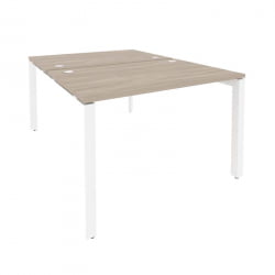 Рабочая станция на П-образном м/к ОНИКС О.МП-Д.РС-2.2.8 Дуб Аттик/Белый / ONIX O.MP-D.RS-2.2.8