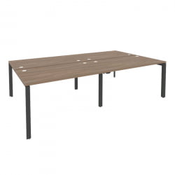 Рабочая станция на П-образном м/к ОНИКС О.МП-Д.РС-4.3.8 Дуб Аризона/Антрацит / ONIX O.MP-D.RS-4.3.8