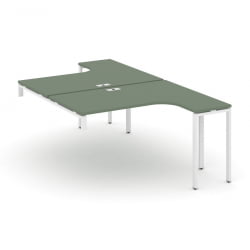 Рабочая станция-надставка на опорные тумбы CONCEPT CN.DSAN-004 Сандал Янтарный Белый